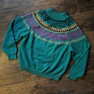 Vintage mock turtleneck grandpa sweater size 40